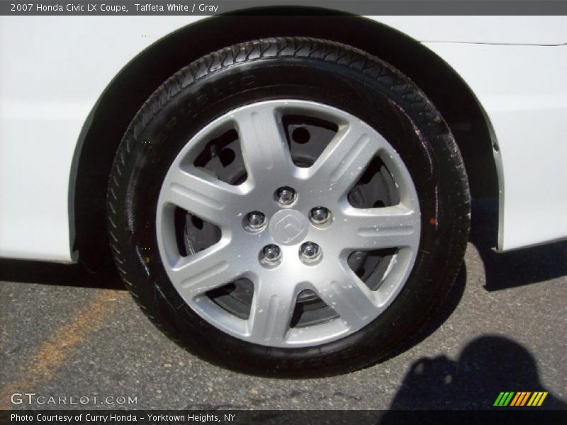 Taffeta White / Gray 2007 Honda Civic LX Coupe