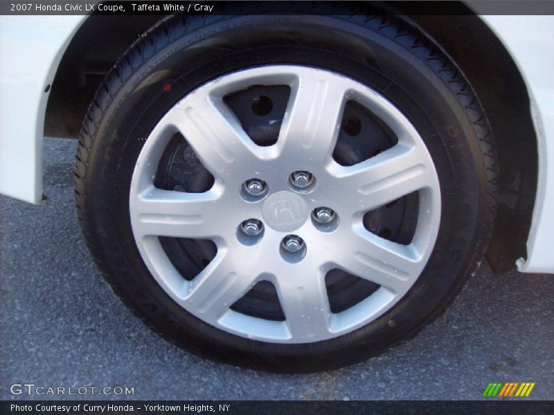 Taffeta White / Gray 2007 Honda Civic LX Coupe