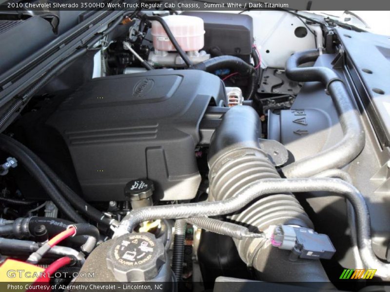 Summit White / Dark Titanium 2010 Chevrolet Silverado 3500HD Work Truck Regular Cab Chassis