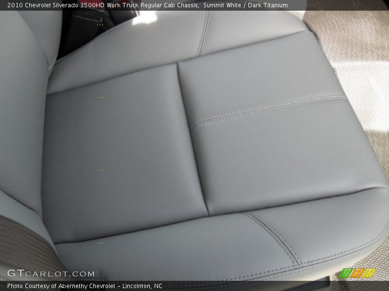 Summit White / Dark Titanium 2010 Chevrolet Silverado 3500HD Work Truck Regular Cab Chassis