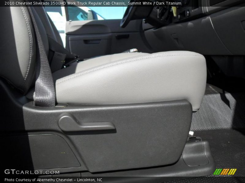 Summit White / Dark Titanium 2010 Chevrolet Silverado 3500HD Work Truck Regular Cab Chassis