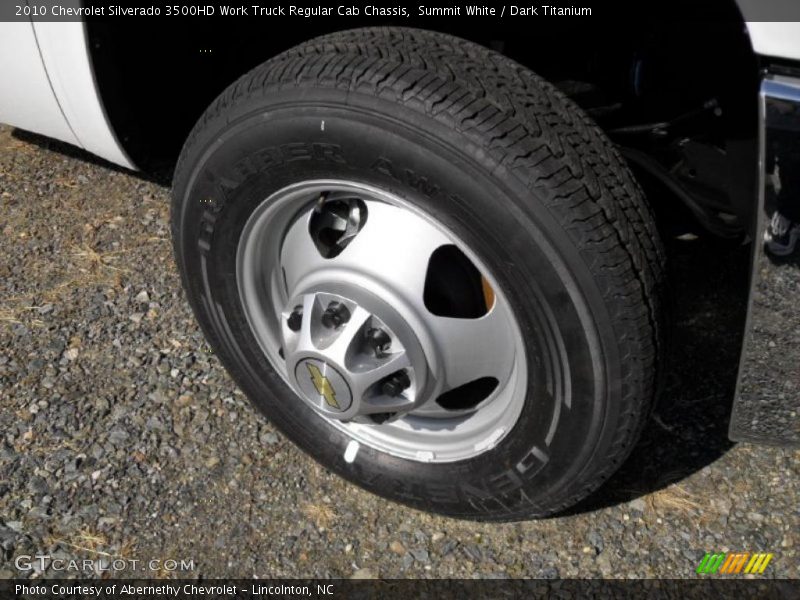 Summit White / Dark Titanium 2010 Chevrolet Silverado 3500HD Work Truck Regular Cab Chassis