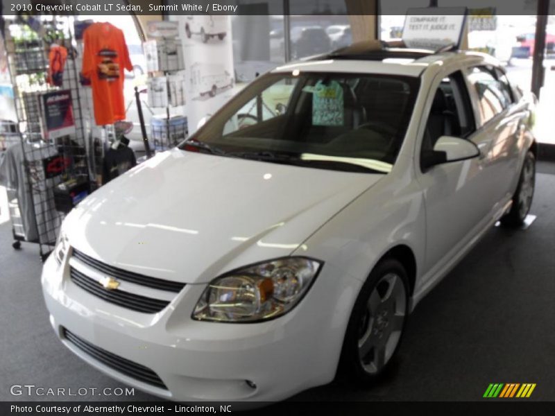 Summit White / Ebony 2010 Chevrolet Cobalt LT Sedan