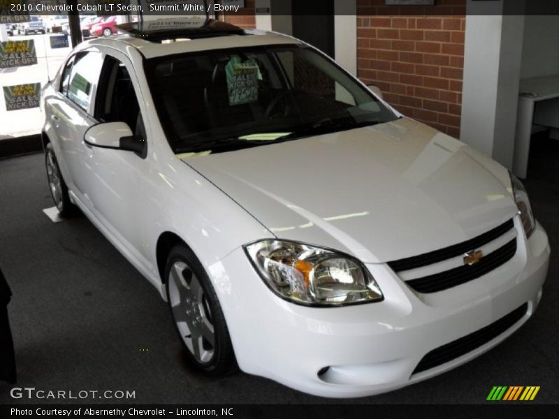 Summit White / Ebony 2010 Chevrolet Cobalt LT Sedan