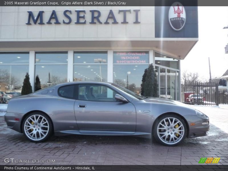 Grigio Alfiere (Dark Silver) / Black/Gray 2005 Maserati GranSport Coupe