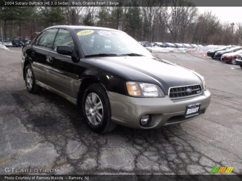 Black Granite Pearl / Beige 2004 Subaru Outback H6 3.0 Sedan