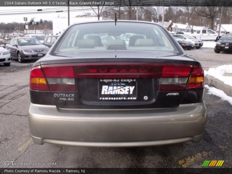 Black Granite Pearl / Beige 2004 Subaru Outback H6 3.0 Sedan