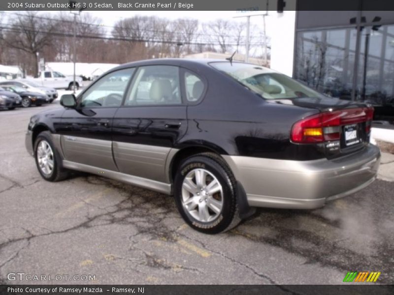 Black Granite Pearl / Beige 2004 Subaru Outback H6 3.0 Sedan