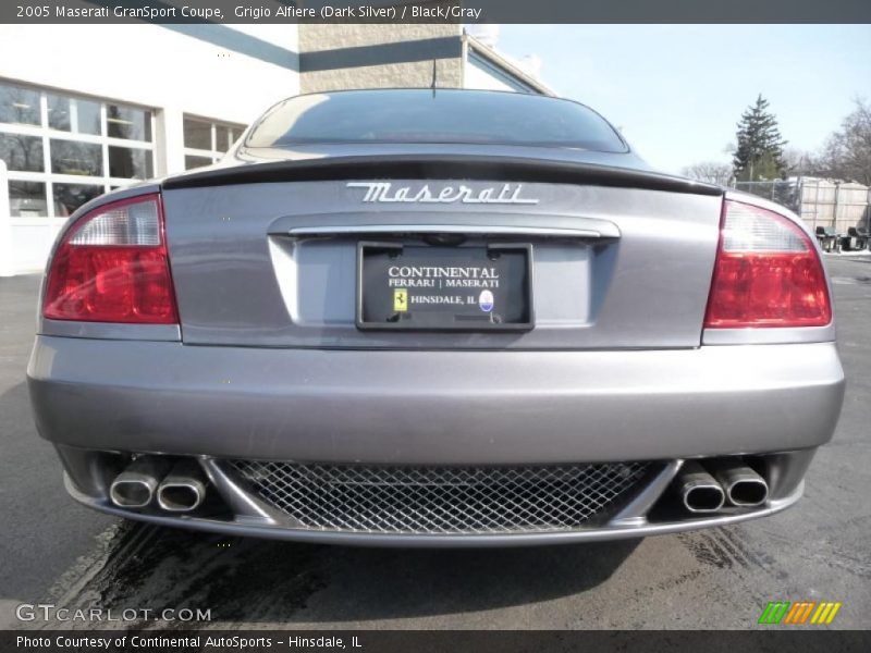 Grigio Alfiere (Dark Silver) / Black/Gray 2005 Maserati GranSport Coupe