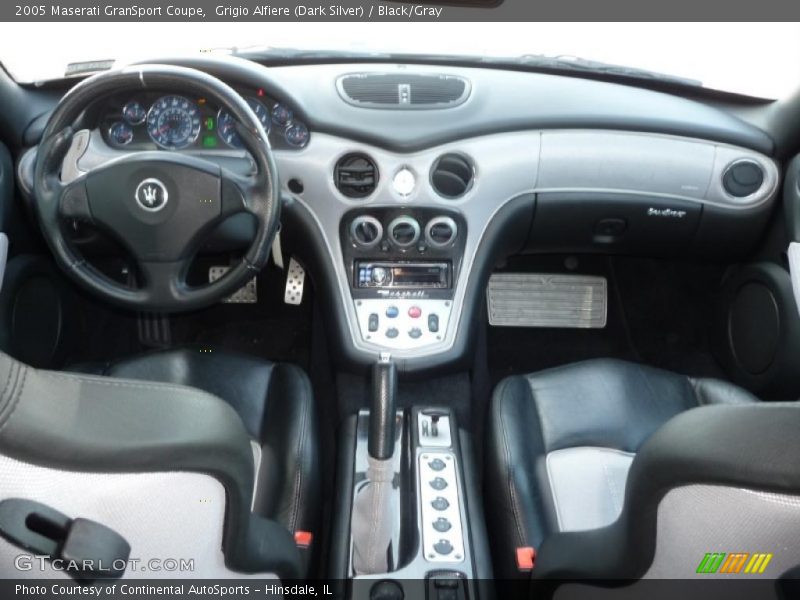 Grigio Alfiere (Dark Silver) / Black/Gray 2005 Maserati GranSport Coupe