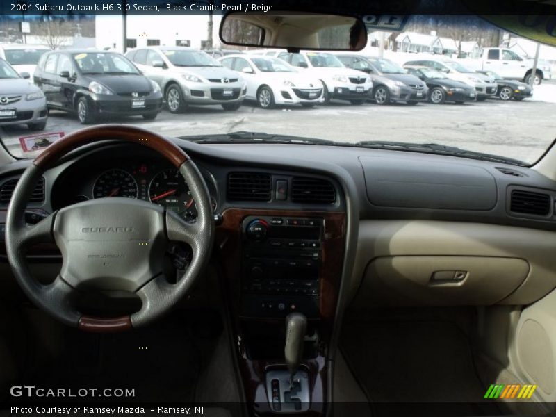 Black Granite Pearl / Beige 2004 Subaru Outback H6 3.0 Sedan