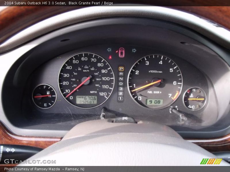 Black Granite Pearl / Beige 2004 Subaru Outback H6 3.0 Sedan