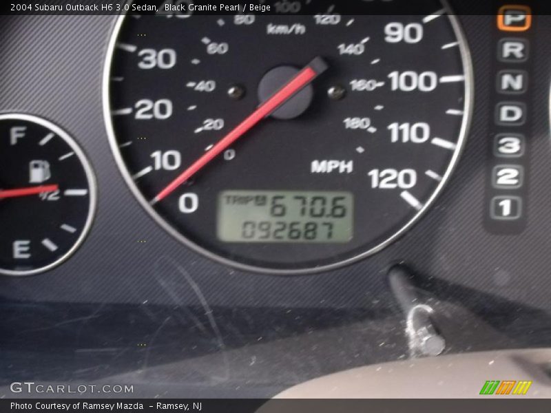 Black Granite Pearl / Beige 2004 Subaru Outback H6 3.0 Sedan