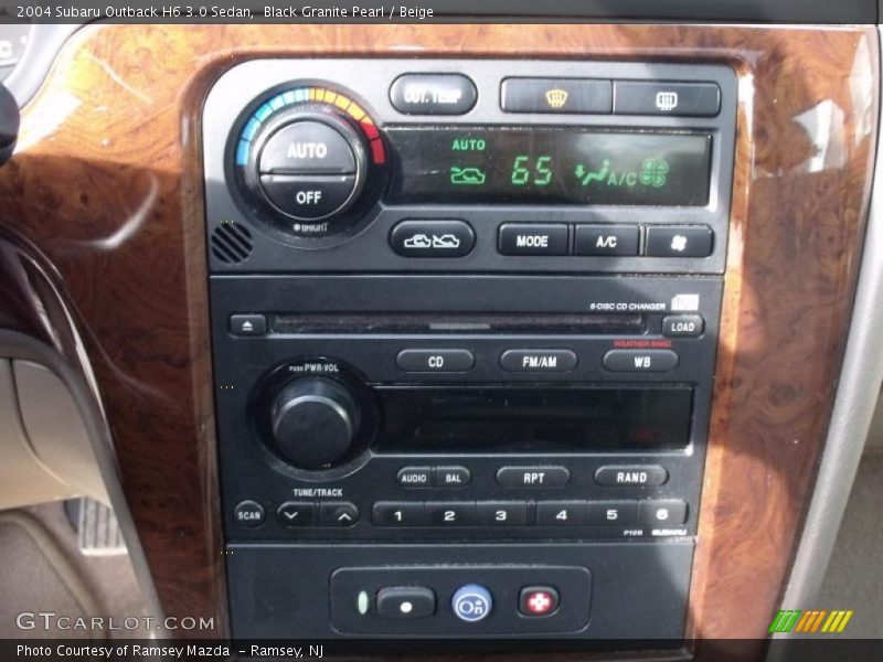 Black Granite Pearl / Beige 2004 Subaru Outback H6 3.0 Sedan