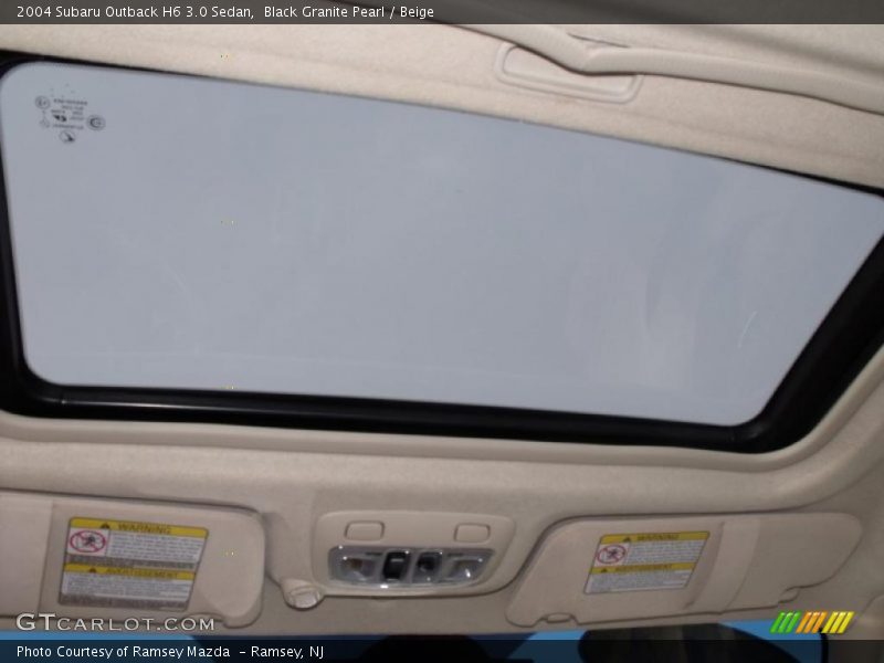 Black Granite Pearl / Beige 2004 Subaru Outback H6 3.0 Sedan