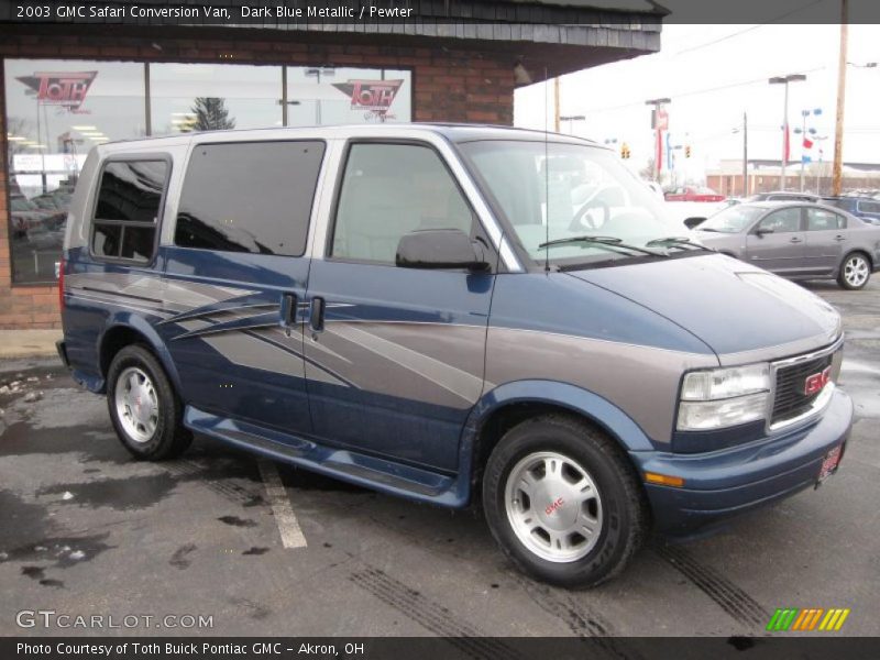 Dark Blue Metallic / Pewter 2003 GMC Safari Conversion Van
