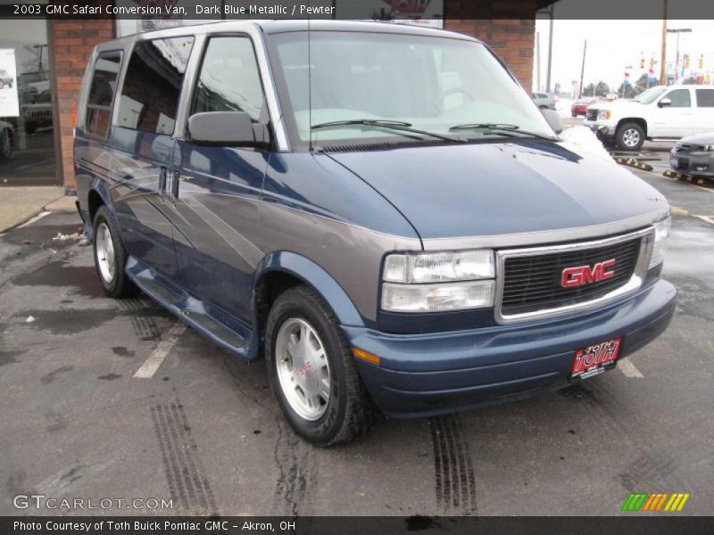 Dark Blue Metallic / Pewter 2003 GMC Safari Conversion Van