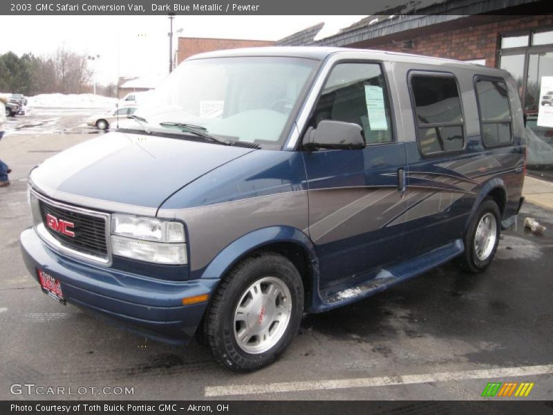 Dark Blue Metallic / Pewter 2003 GMC Safari Conversion Van