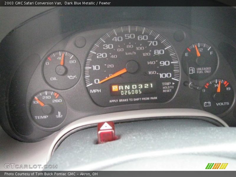 Dark Blue Metallic / Pewter 2003 GMC Safari Conversion Van