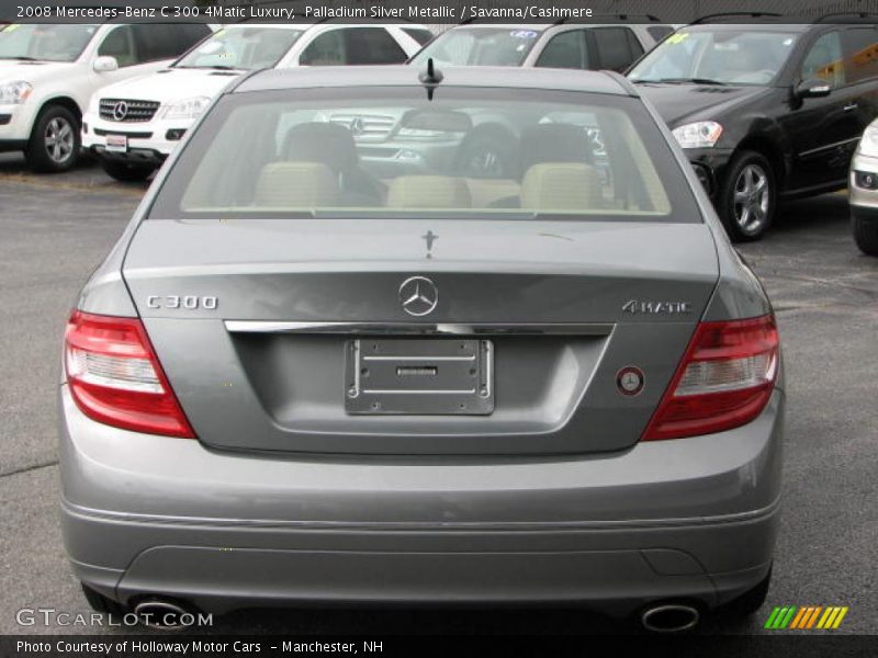Palladium Silver Metallic / Savanna/Cashmere 2008 Mercedes-Benz C 300 4Matic Luxury