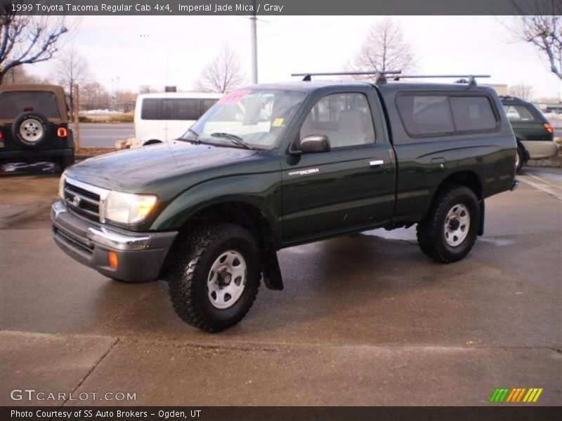 Imperial Jade Mica / Gray 1999 Toyota Tacoma Regular Cab 4x4