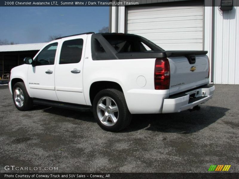 Summit White / Dark Titanium/Light Titanium 2008 Chevrolet Avalanche LTZ