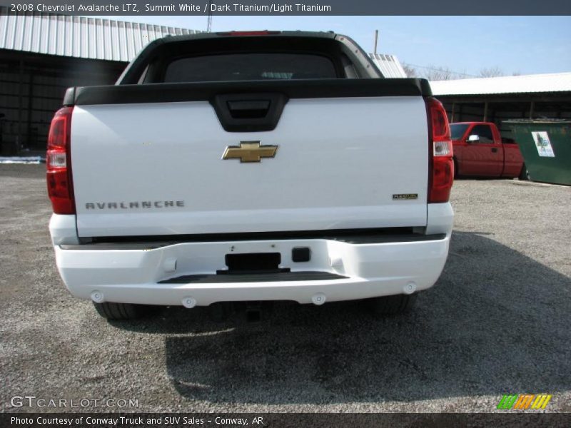 Summit White / Dark Titanium/Light Titanium 2008 Chevrolet Avalanche LTZ