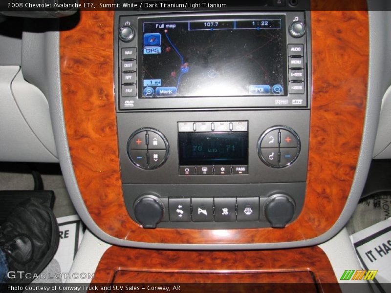 Summit White / Dark Titanium/Light Titanium 2008 Chevrolet Avalanche LTZ