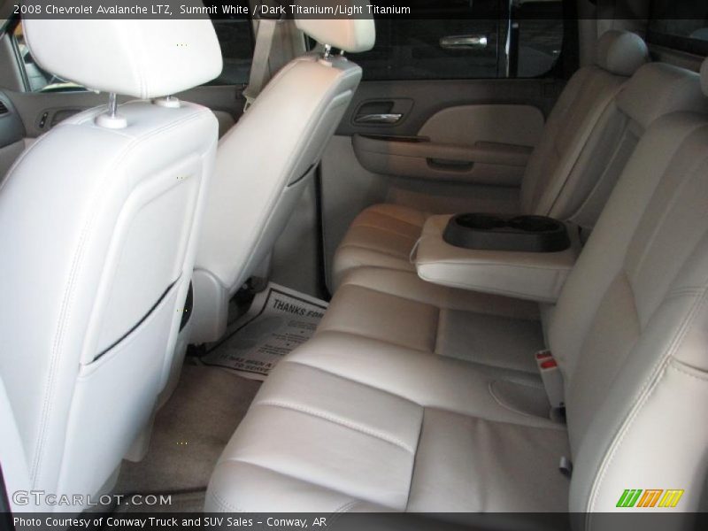 Summit White / Dark Titanium/Light Titanium 2008 Chevrolet Avalanche LTZ