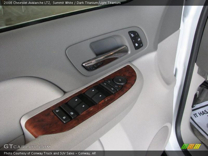Summit White / Dark Titanium/Light Titanium 2008 Chevrolet Avalanche LTZ