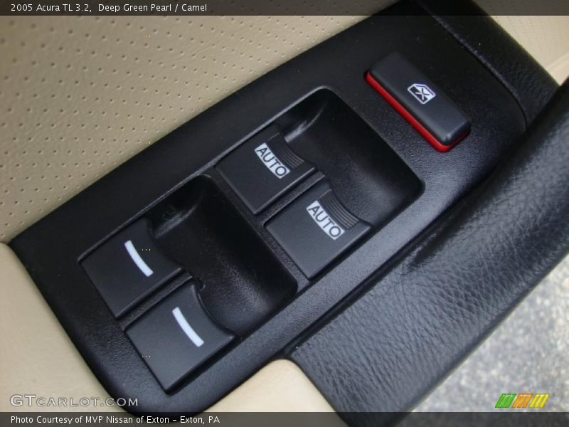 Deep Green Pearl / Camel 2005 Acura TL 3.2
