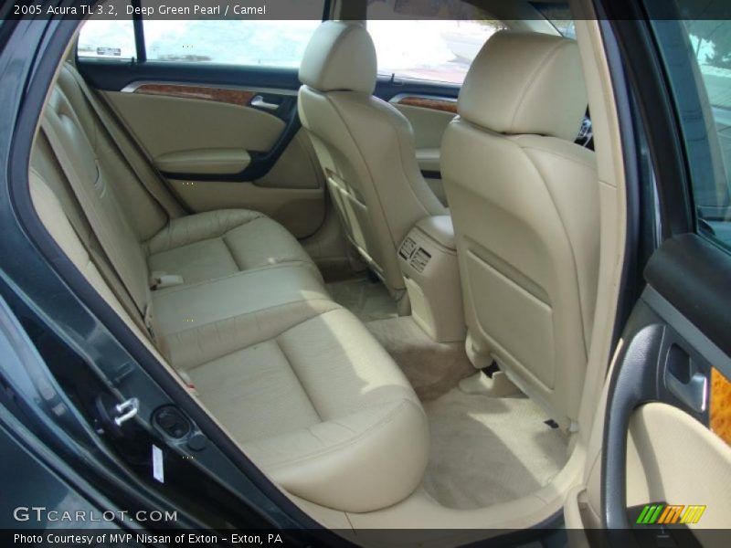 Deep Green Pearl / Camel 2005 Acura TL 3.2