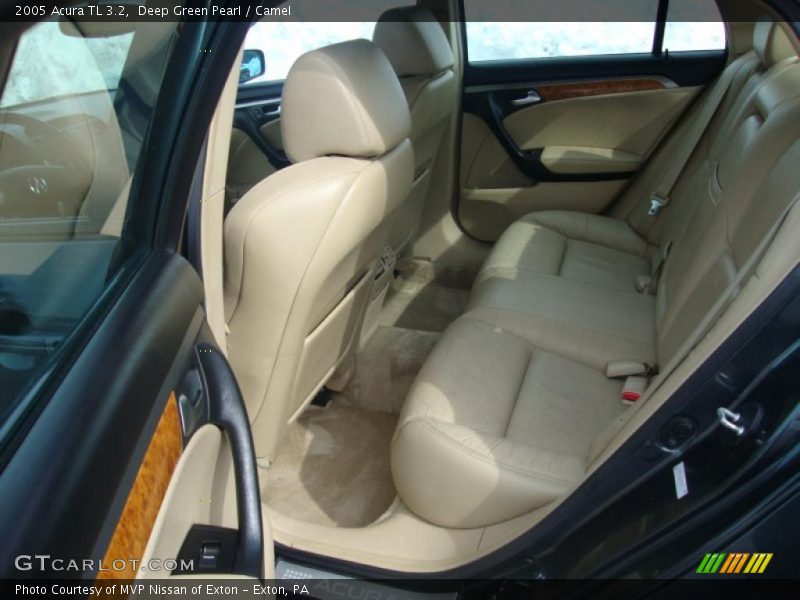 Deep Green Pearl / Camel 2005 Acura TL 3.2