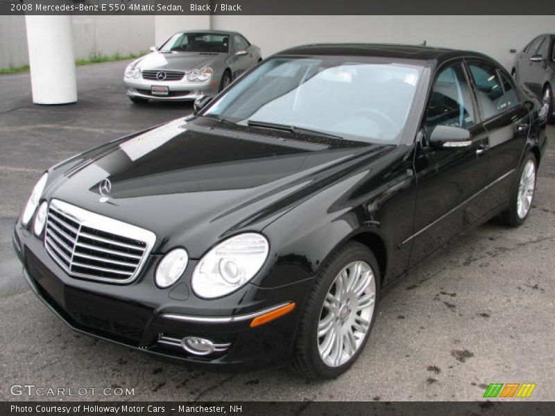 Black / Black 2008 Mercedes-Benz E 550 4Matic Sedan