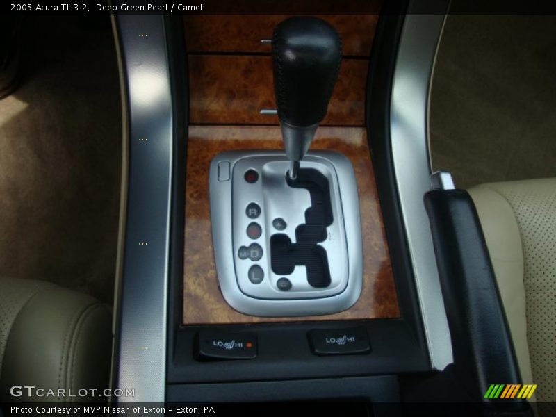 Deep Green Pearl / Camel 2005 Acura TL 3.2