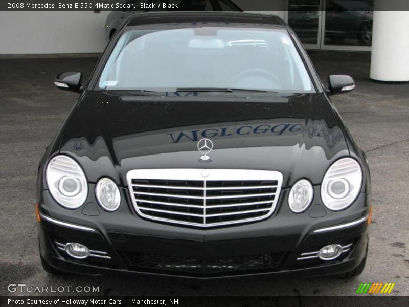 Black / Black 2008 Mercedes-Benz E 550 4Matic Sedan