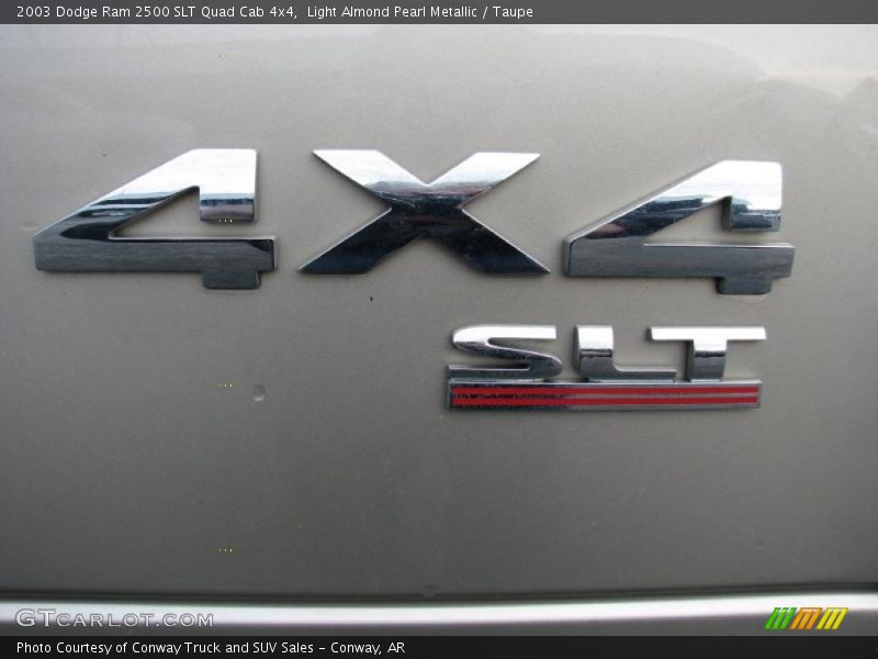 Light Almond Pearl Metallic / Taupe 2003 Dodge Ram 2500 SLT Quad Cab 4x4
