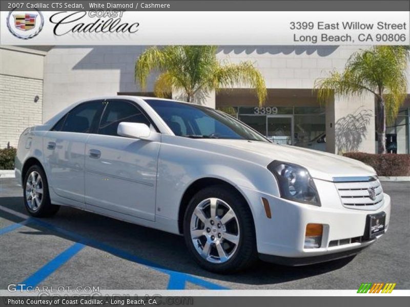 White Diamond / Cashmere 2007 Cadillac CTS Sedan
