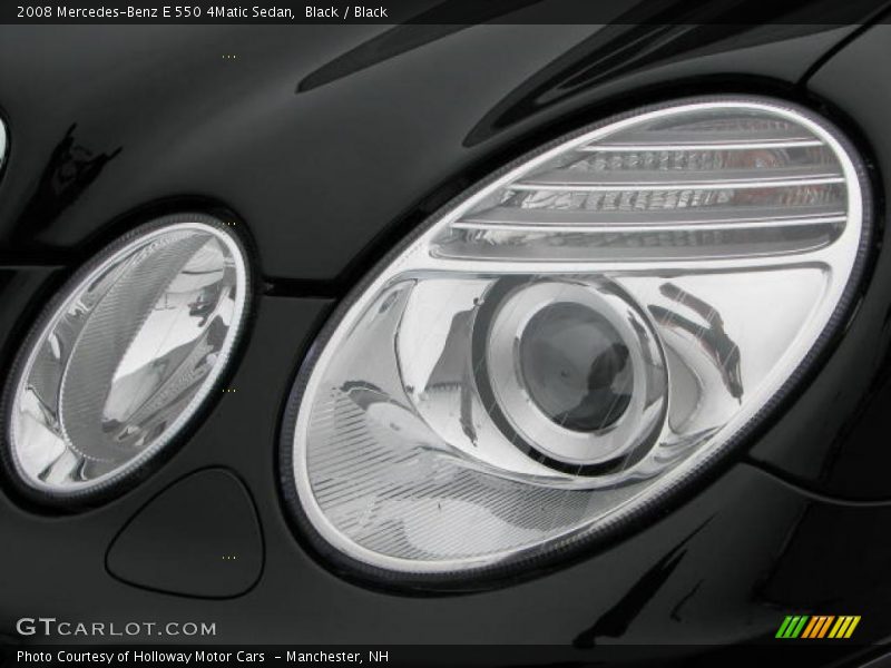 Black / Black 2008 Mercedes-Benz E 550 4Matic Sedan