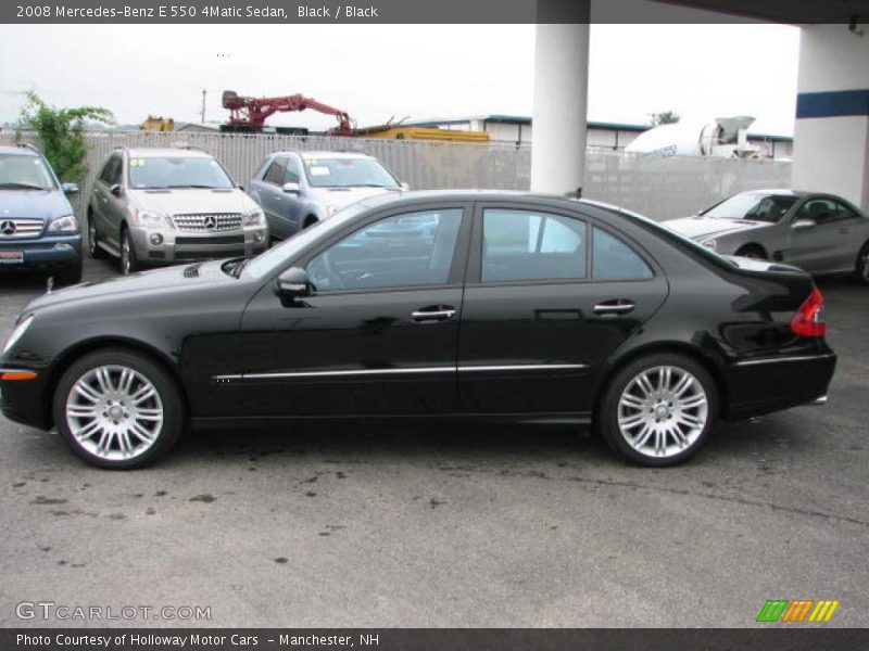 Black / Black 2008 Mercedes-Benz E 550 4Matic Sedan