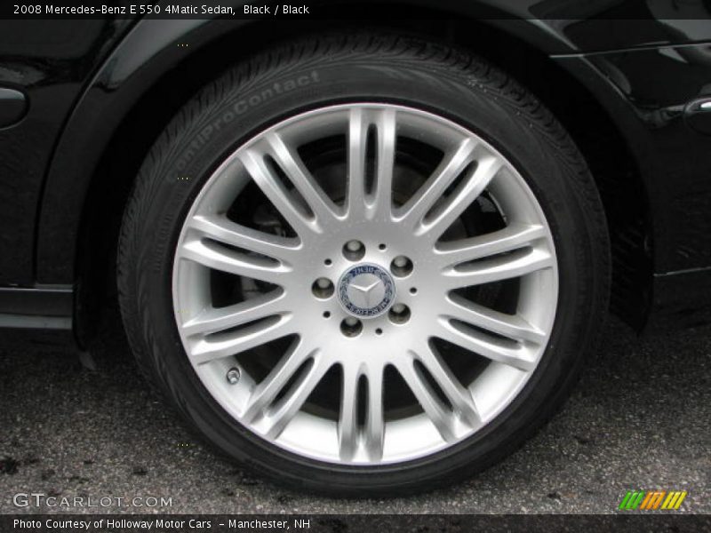 Black / Black 2008 Mercedes-Benz E 550 4Matic Sedan