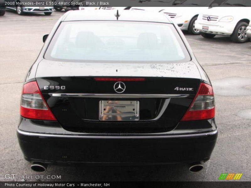Black / Black 2008 Mercedes-Benz E 550 4Matic Sedan