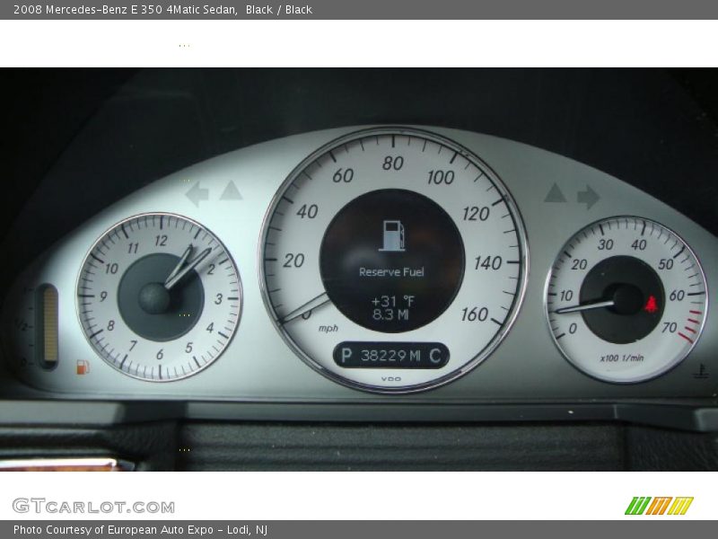 Black / Black 2008 Mercedes-Benz E 350 4Matic Sedan