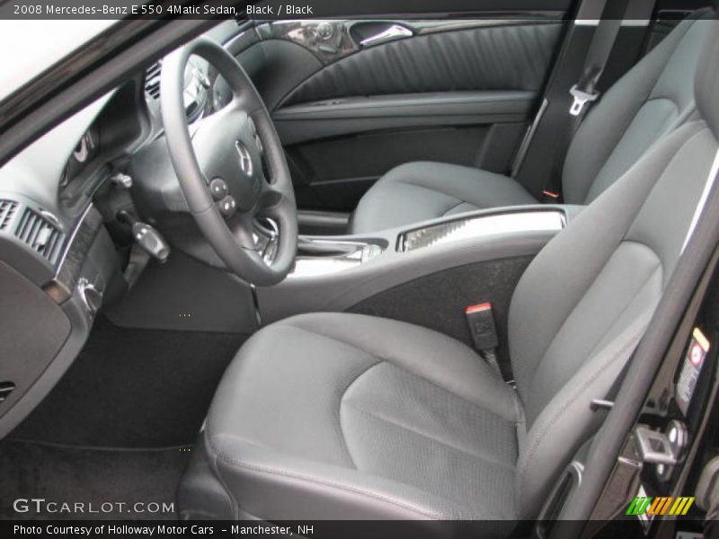 Black / Black 2008 Mercedes-Benz E 550 4Matic Sedan