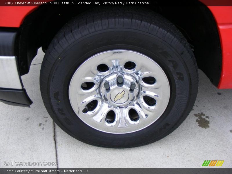 Victory Red / Dark Charcoal 2007 Chevrolet Silverado 1500 Classic LS Extended Cab