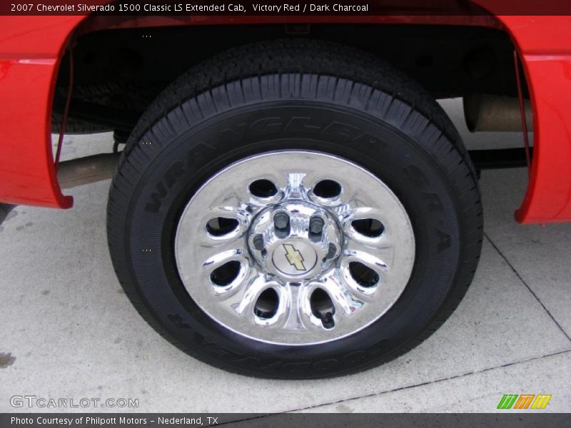 Victory Red / Dark Charcoal 2007 Chevrolet Silverado 1500 Classic LS Extended Cab