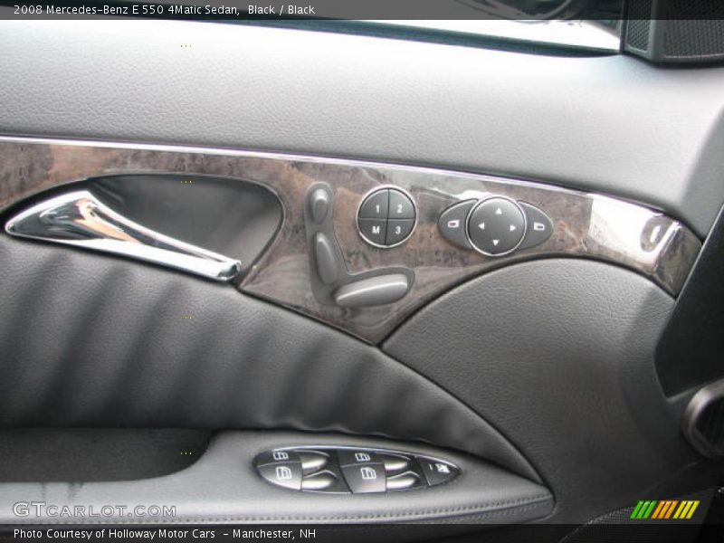 Black / Black 2008 Mercedes-Benz E 550 4Matic Sedan