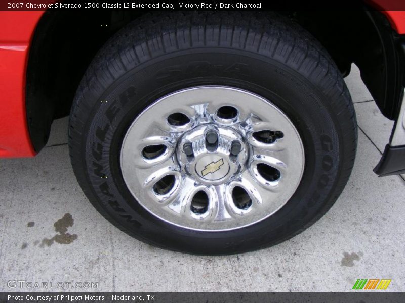Victory Red / Dark Charcoal 2007 Chevrolet Silverado 1500 Classic LS Extended Cab