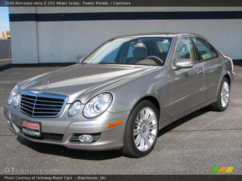 Pewter Metallic / Cashmere 2008 Mercedes-Benz E 350 4Matic Sedan