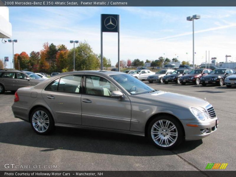 Pewter Metallic / Cashmere 2008 Mercedes-Benz E 350 4Matic Sedan